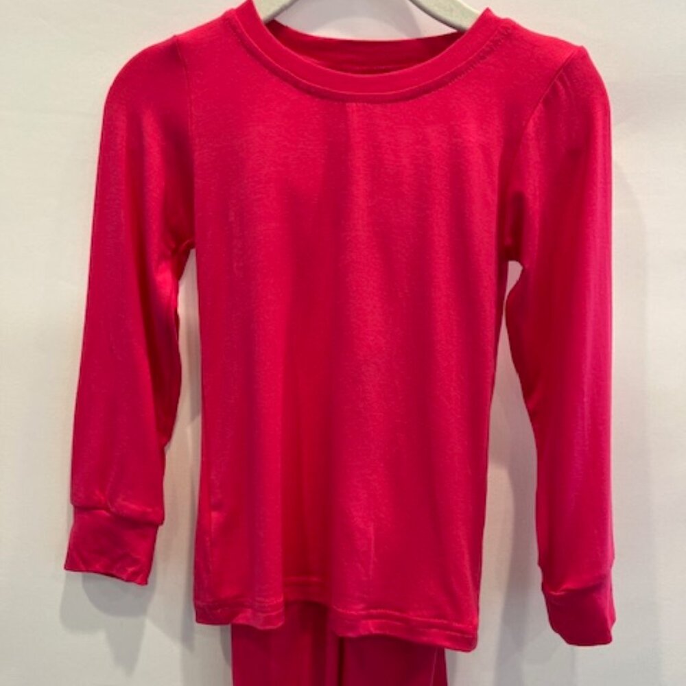 NEW Two Piece Pink Bamboo Pajama Set